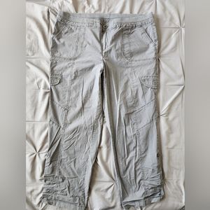 Great Northwest Indigo | Women's Capri Cargo Pants | Grey | 18W